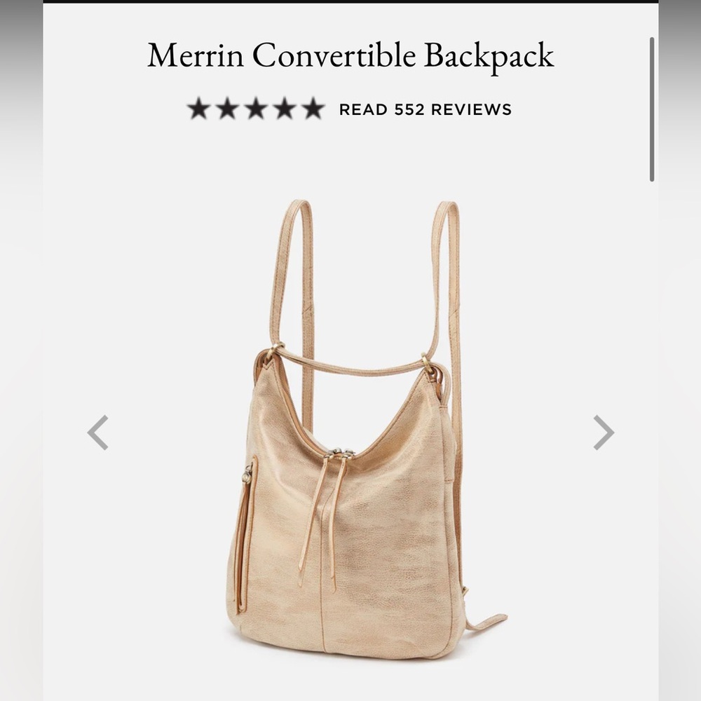 A convertible backpack + shoulder bag.